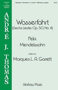 Wasserfahrt TTBB choral sheet music cover Thumbnail